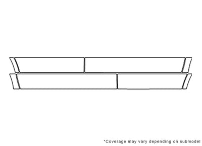 edge 3M Clear Bra Door Cup Precut PPF Diagram