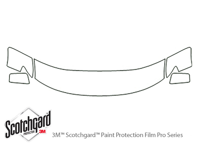 edge 3M Clear Bra Hood Precut PPF Diagram
