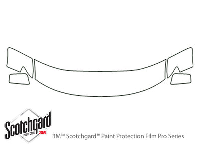 edge 3M Clear Bra Hood Precut PPF Diagram