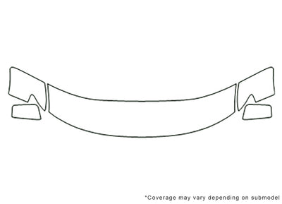 edge 3M Clear Bra Hood Precut PPF Diagram