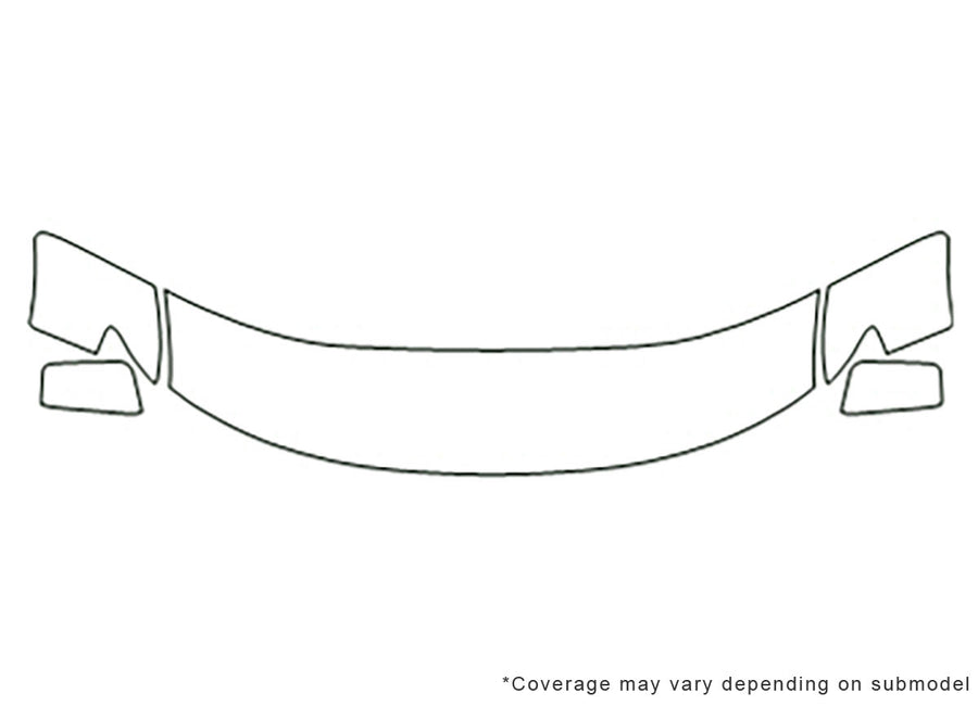 edge 3M Clear Bra Hood Precut PPF Diagram
