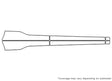 edge 3M Clear Bra Door Cup Precut PPF Diagram