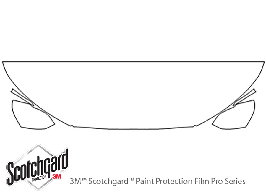 edge 3M Clear Bra Hood Precut PPF Diagram