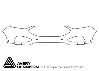edge Avery Dennison Clear Bra Bumper Precut PPF Diagram