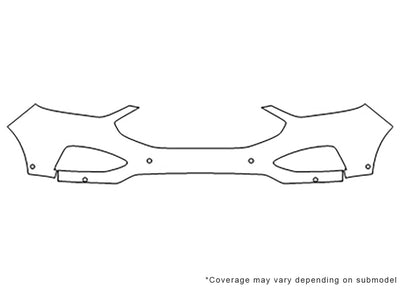 edge Avery Dennison Clear Bra Bumper Precut PPF Diagram