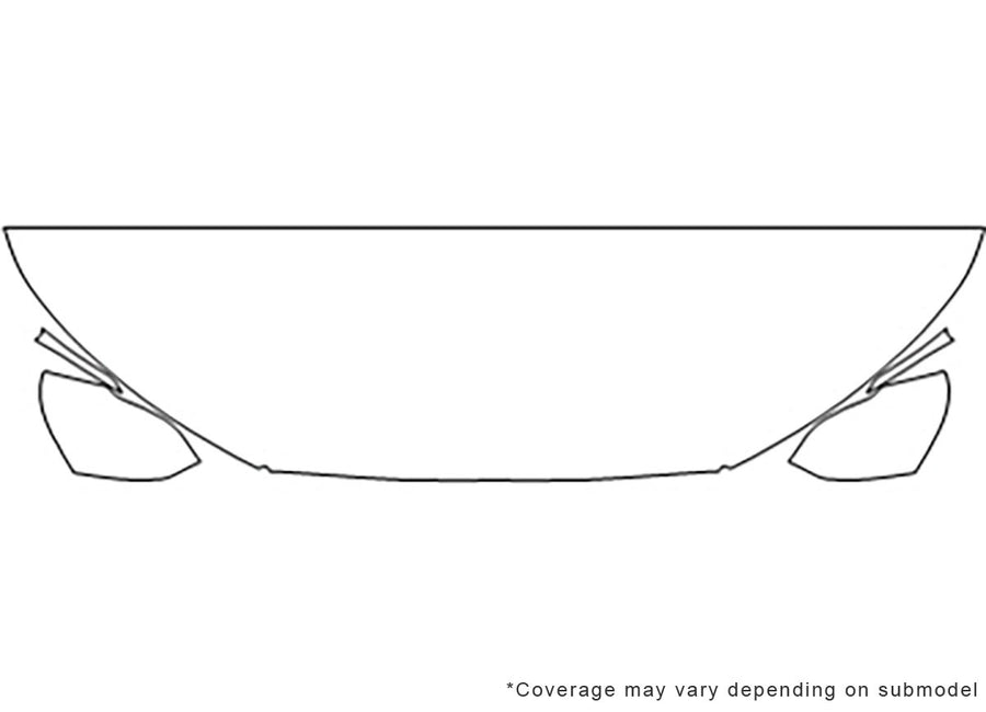 edge Avery Dennison Clear Bra Hood Precut PPF Diagram