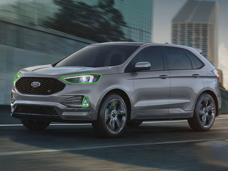 ford edge 2019-2024 Headlight Protection Installation Location
