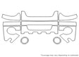 escape 3M Clear Bra Bumper Precut PPF Diagram