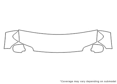 escape Avery Dennison Clear Bra Hood Precut PPF Diagram