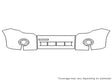 escape 3M Clear Bra Bumper Precut PPF Diagram