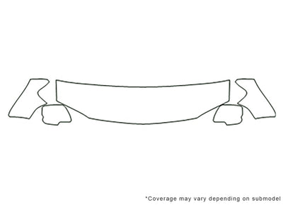 escape 3M Clear Bra Hood Precut PPF Diagram