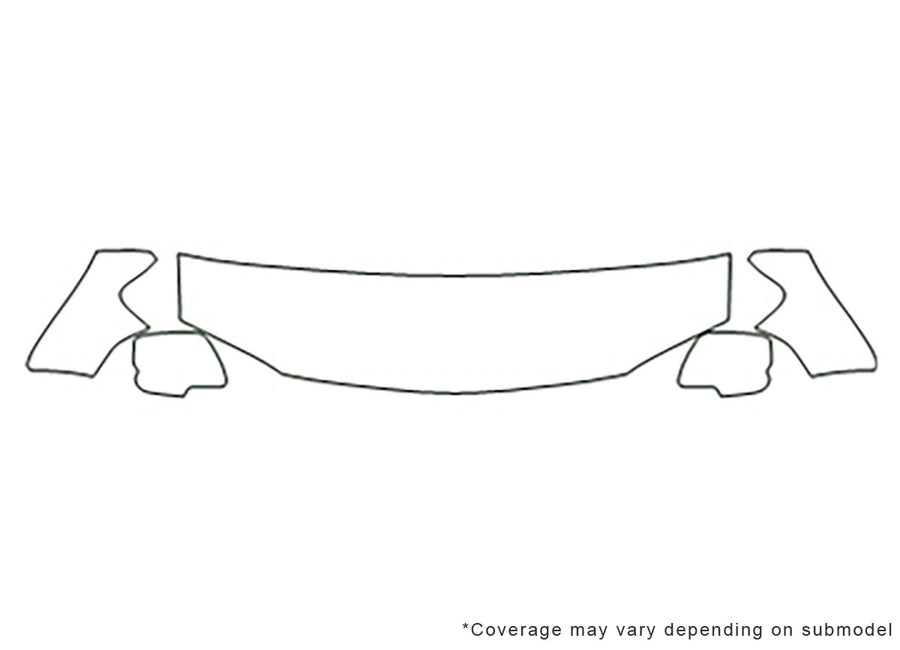 escape 3M Clear Bra Hood Precut PPF Diagram