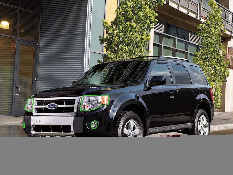 ford escape 2008-2012 Headlight Protection Installation Location