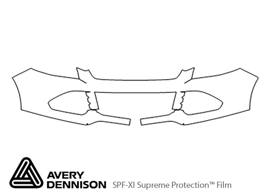 escape Avery Dennison Clear Bra Bumper Precut PPF Diagram