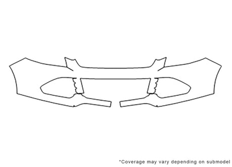 escape 3M Clear Bra Bumper Precut PPF Diagram