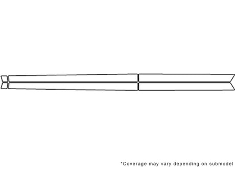 escape Avery Dennison Clear Bra Door Cup Precut PPF Diagram