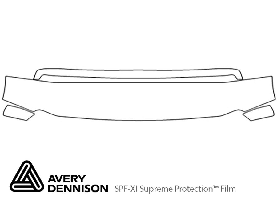 excursion Avery Dennison Clear Bra Hood Precut PPF Diagram
