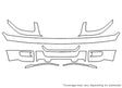 expedition 3M Clear Bra Bumper Precut PPF Diagram