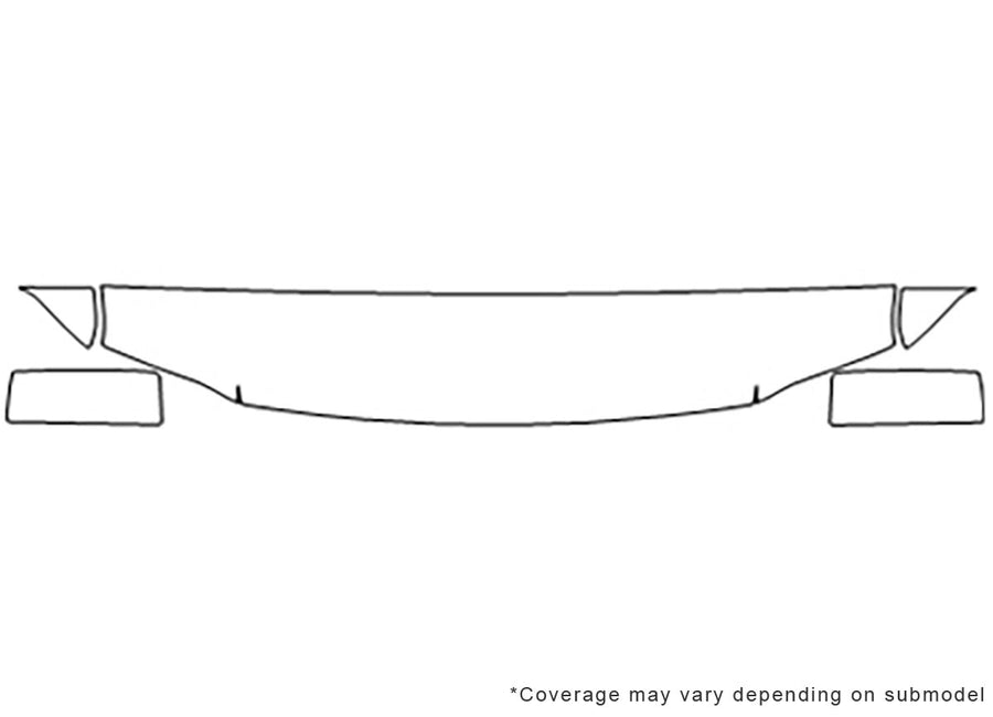 expedition 3M Clear Bra Hood Precut PPF Diagram