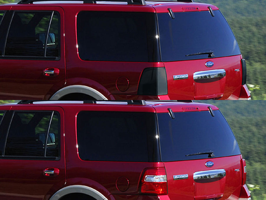 expedition Before and After Smoked Taillights