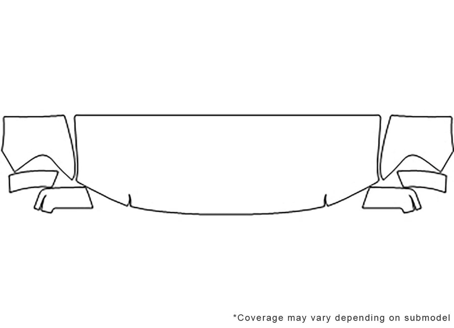 expedition 3M Clear Bra Hood Precut PPF Diagram
