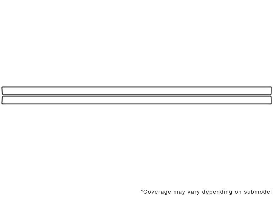 expedition 3M Clear Bra Door Cup Precut PPF Diagram