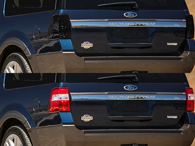 expedition Before and After Smoked Taillights