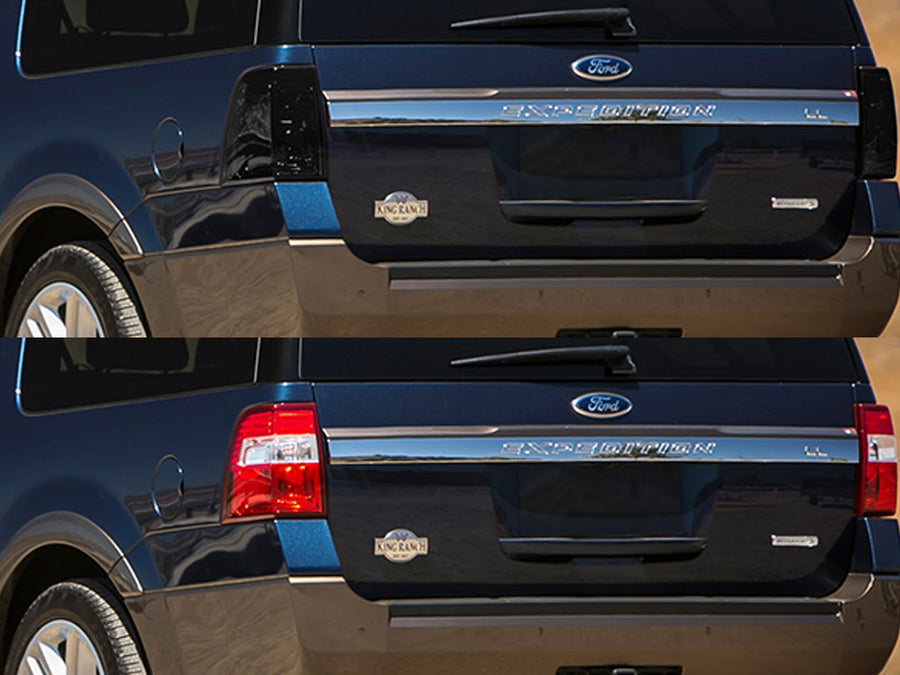 expedition Before and After Smoked Taillights