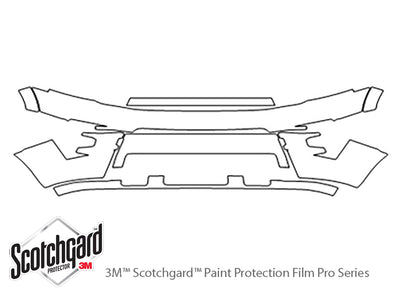 expedition 3M Clear Bra Bumper Precut PPF Diagram