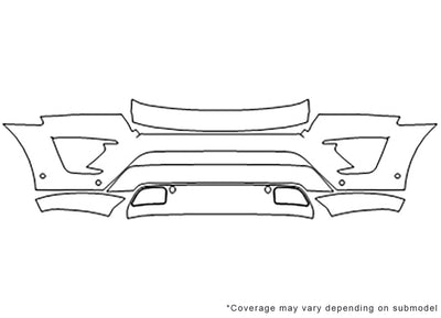 expedition 3M Clear Bra Bumper Precut PPF Diagram