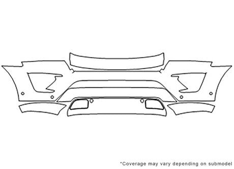 expedition 3M Clear Bra Bumper Precut PPF Diagram