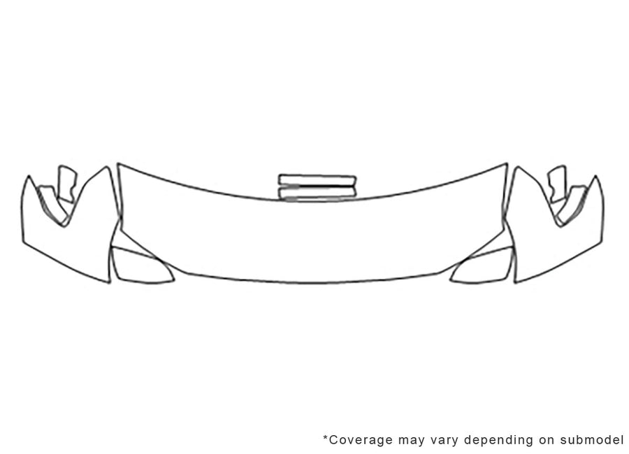expedition 3M Clear Bra Hood Precut PPF Diagram