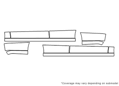 expedition 3M Clear Bra Door Cup Precut PPF Diagram