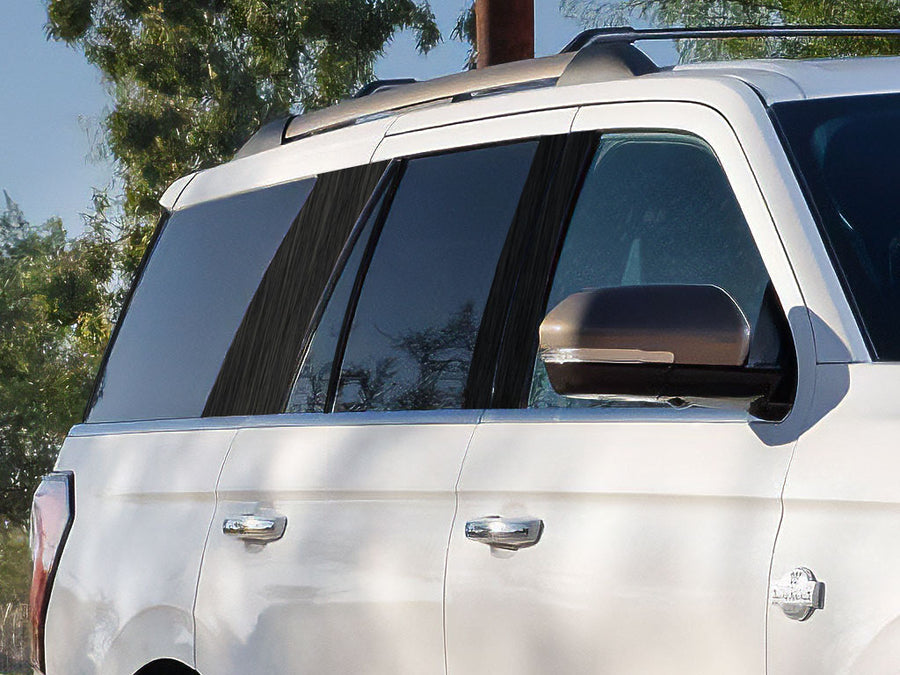 ford expedition 2018-2024 Brushed Aluminum Black Pillar Cover Diagram