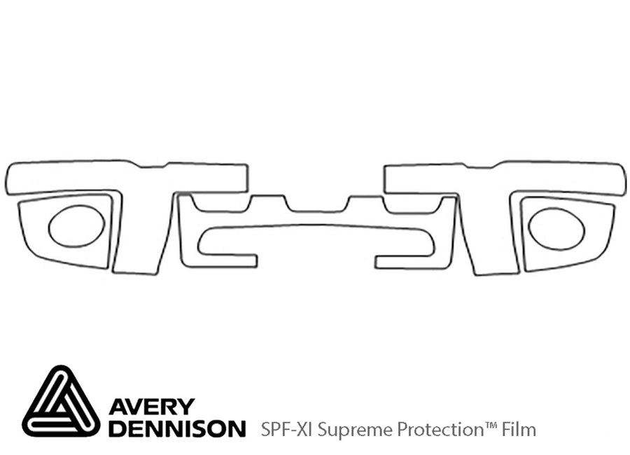 explorer Avery Dennison Clear Bra Bumper Precut PPF Diagram