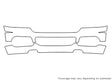 explorer Avery Dennison Clear Bra Bumper Precut PPF Diagram
