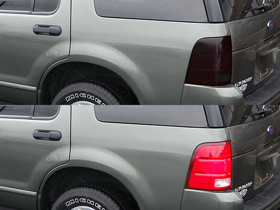 explorer Before and After Smoked Taillights