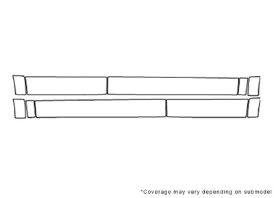 explorer 3M Clear Bra Door Cup Precut PPF Diagram