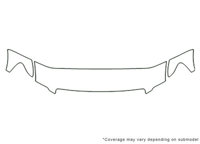 explorer Avery Dennison Clear Bra Hood Precut PPF Diagram