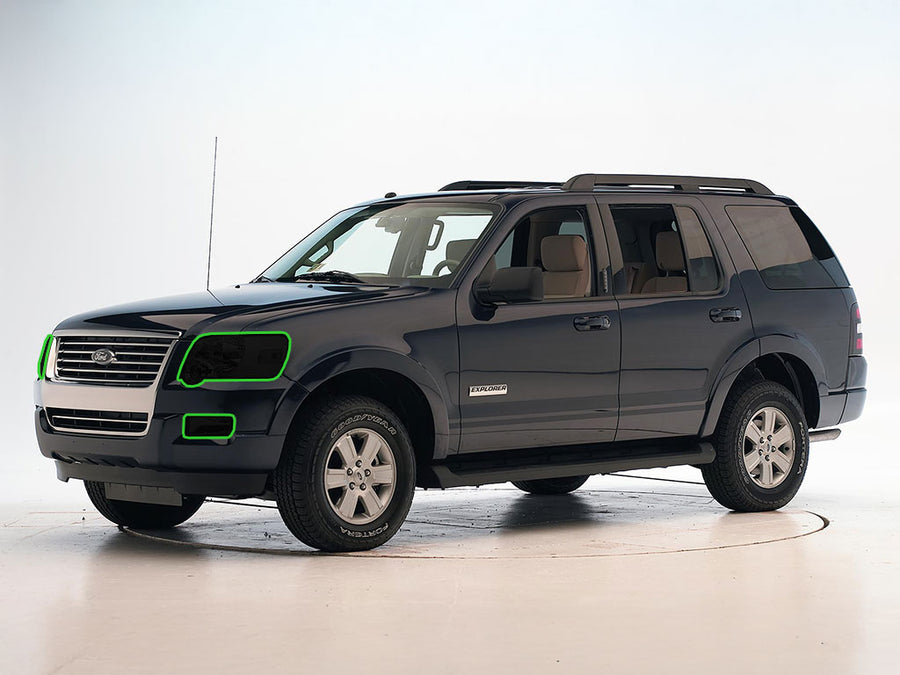 ford explorer 2006-2010 Headlight Tint Location