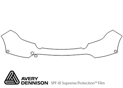 explorer Avery Dennison Clear Bra Bumper Precut PPF Diagram