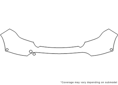 explorer Avery Dennison Clear Bra Bumper Precut PPF Diagram