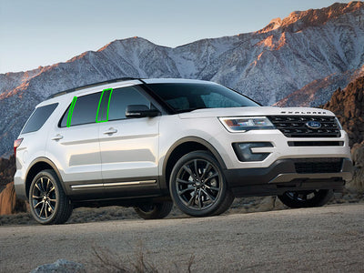 ford explorer 2011-2019 Pillar Post Trim Installation Location