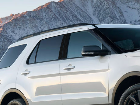 ford explorer 2011-2019 Brushed Aluminum Black Pillar Cover Diagram