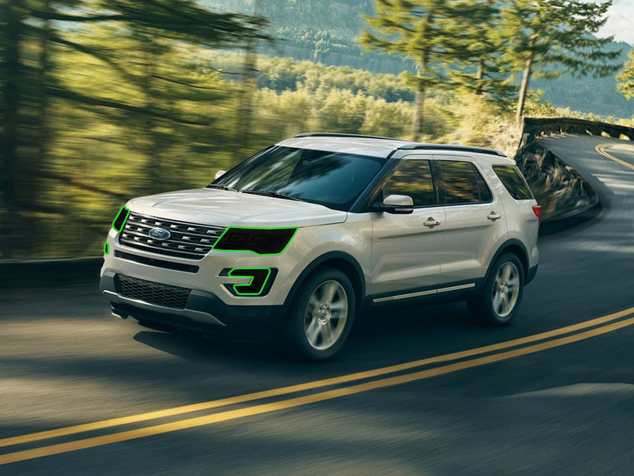 ford explorer 2016-2019 Headlight Tint Location