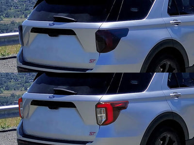 explorer Before and After Smoked Taillights