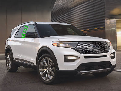 ford explorer 2020-2024 Pillar Post Trim Installation Location