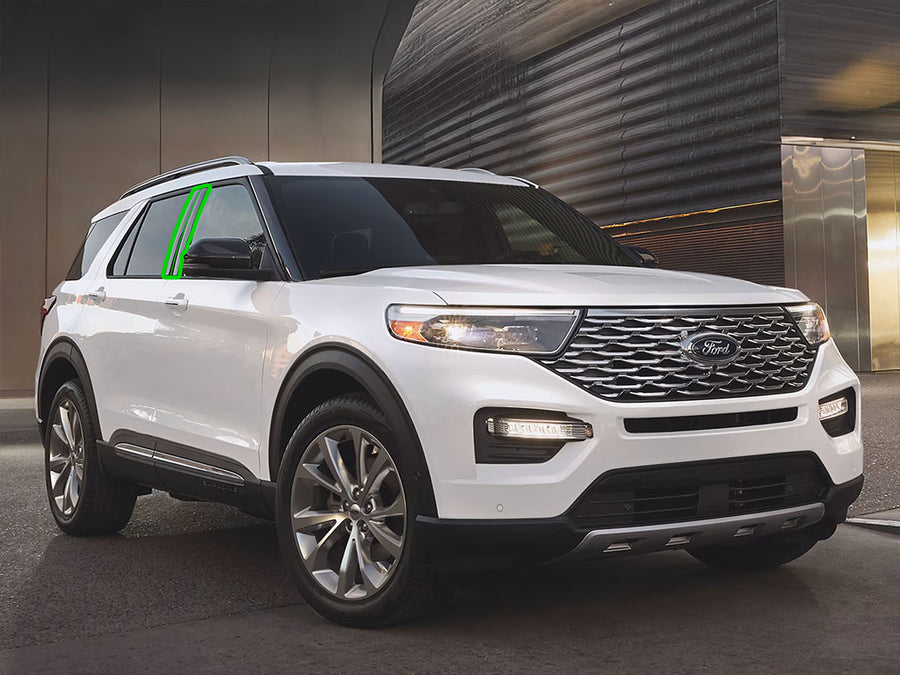 ford explorer 2020-2024 Pillar Post Trim Installation Location