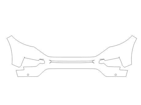 explorer 3M Clear Bra Bumper Precut PPF Diagram