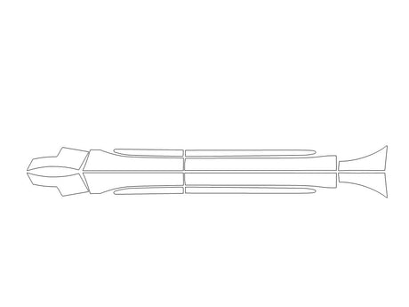 explorer 3M Clear Bra Door Cup Precut PPF Diagram